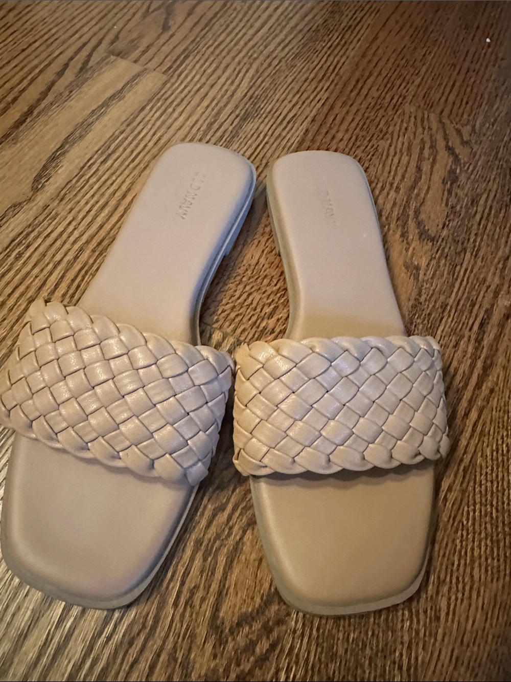 Old Navy Woven Slide Sandals - Light Beige